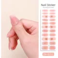 22 punte rosa glitter conchiglia adesivi per unghie francesi 3D manicure decalcomania - Stile Conchiglia Francese Sfumato Rosa (ZH-0312) / Unghie finte e lima per unghie