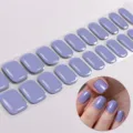 Effen paarse UV-vrije gel nagelwraps, eenvoudig te gebruiken nagelkunst stickers voor dames. - BSA-0011