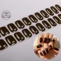 Effen donkerbruine UV-vrije gel nagelwraps, eenvoudige DIY manicure strips voor dagelijks gebruik. - BSA-0324