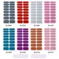 Set di smalto per unghie glitterato adesivi scintillanti per nail art con limette - Unghie finte nude + due lime per unghie / Set di 8 Stili