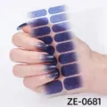 Adhesivo de tiras de esmalte de uñas con purpurina degradada para decoración de uñas - Estilo Brillo Degradado(ZE-0681)