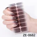 Glitzernde Farbverlauf Nagelfolie, schimmernde Nagelkunst Aufkleber für schöne Maniküre. - Farbverlauf Glitzer Stil(ZE-0682)