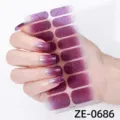 Glitzernder Farbverlauf Nagelsticker Bunter Regenbogen Nail Art Aufkleber Neu - Farbverlauf Glitzer Stil(ZE-0686)