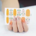 Adesivi per unghie margherita glitter sfumati, nail art impermeabile 3D variante ZK-024. - Adesivo per Unghie Sfumato (ZK-0024)