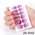 Adesivi per unghie con glitter sfumati rosa nail art a copertura totale per donna - Adesivo per Unghie Sfumato (ZK-0143)