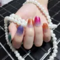 Adesivo per unghie glitterato sfumato colorato 3D copertura completa manicure brillante - Adesivo per Unghie Sfumato (ZK-0001)