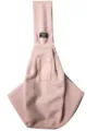 Borsa a tracolla rosa per animali domestici traspirante pieghevole borsa per gatti. - Colore loto