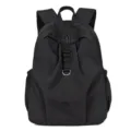 Sac à dos noir imperméable de voyage pour ordinateur portable avec crochet en métal - L / Noir