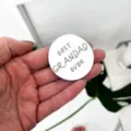 Acrylic Father's Day cake topper, round engraved Best Grandad Ever cupcake decoration - Round-BEST GRANDAD EVER Style / 5cm Diameter / 1.3mm Thickness / Silver