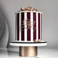 Decorazione per torta Happy Birthday in acrilico per esposizione dessert di festa - Stile Carattere Artistico 09