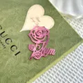 Decoración de pastel de rosa Mum acrílica para fiesta del día de la madre. - Rosa Espejo Rojo Rosa Pequeña / S / Rosa rojo