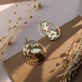 Easter bunny acrylic cake topper set, gold mirror finish easter egg design for holiday party decoration. - Easter Egg Hanging Ornaments 2-Piece Set