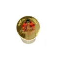 Thanksgiving acrylic cupcake topper gold turkey cake decoration party supplies ornament detail - Style 1 (5cm) / Gold