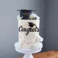 Graduation acrylic cake topper Congrats 2023 black gold party decor for celebration desserts. - Paper Scroll, Graduation Cap & Letter 3-Piece Set