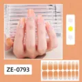 Pegatinas de uñas con purpurina degradada manicura francesa pegatinas de uñas set chic - Pegatina de Uñas con Brillo Degradado (ZE-0793)