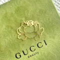 Gouden acryl bloem taarttopper voor Moederdag, elegante feestelijke cupcake decoratie. - Gouden anjer stijl 1