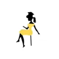 Acrylic graduation cake topper silhouette woman in yellow dress for party decoration cake supplies - Acrylic Double Layer Goddess / 1.3mm Thickness