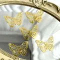 Gold hollow acrylic butterfly cake toppers for birthday party dessert styling supplies. - Gold Butterfly