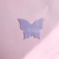 Detail de decoration de gateau en acrylique papillon mauve pour fete de bebe. - Oh Baby Papillon Violet / 5 Pièces/Paquet