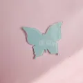 Oh baby papillon gâteau topper acrylique décoration de fête belle fête prénatale dessert - Oh Baby Papillon Bleu / 5 Pièces/Paquet