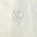Primo piano dettagliato del topper per torta in acrilico bianco con design del testo. - Miglior Padre del Mondo Bianco / Confezione da 5