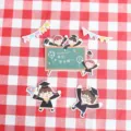 Graduation cake topper set cute cartoon student blackboard decoration party supplies - Boy and Girl Topper Set