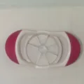 Stainless steel apple slicer and corer in pink and white color for kitchen use. - Rose Red and White