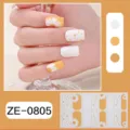 Pegatinas de esmalte de uñas francés margarita lunares primavera verano para manicura - Estilo Margaritas (ZE-0805)