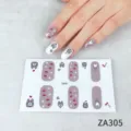 Cute cartoon dog nail stickers with paw prints design for easy DIY manicure art decoration at home. - Z/A305