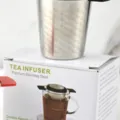 Infuseur à thé en acier inoxydable avec filtre fin pour infuser efficacement du thé en vrac - Boîte de Couleur / Noir (Avec Boîte Couleur)