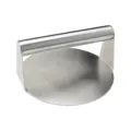 Presse a burger et hachoir a viande en acier inoxydable pour cuisine, outil plat durable. - Presses rondes en acier inoxydable
