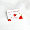 Mother's Day greeting card paper floral cake topper celebration gift party decoration. - 5-Pack Flower Cards