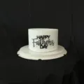 Topper per torta festa del papà lettere acriliche nere decorazione festa - Stile B acrilico nero