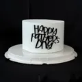 Decorazione per torta in acrilico nero festa del papà happy fathers day cake topper. - Stile C acrilico nero