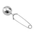 Boule à thé en acier inoxydable avec poignée pratique pour infuser les thés en vrac. - Argent