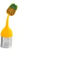 Infuseur à thé en silicone et acier inoxydable en forme d'ananas pour thés en vrac. - Style Ananas