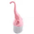 Schattige roze olifant siliconen en roestvrij staal thee-ei losse thee filter. - Roze