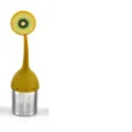Infuseur a the en silicone et acier inoxydable Variante Fleur Jaune pour feuille vrac - Kiwi