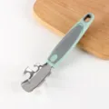 Stainless steel kitchen gadget with ergonomic green handle multi-functional scraper tool - Clever Butterfly Gadget
