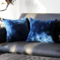 Fodera per cuscino in velluto ghiaccio nordico, morbida copricuscino da divano per la casa - 30*50CM Senza Interno / Fodera per cuscino fiori di ghiaccio blu marino, 1 pz
