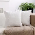 White velvet pillowcase, soft ice velvet cushion cover for Nordic minimalist home sofa decor. - White Crushed Velvet Cushion Cover 1pc