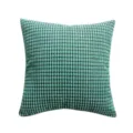Fodera per cuscino stile nordico in velluto a coste motivo chicco di mais per divano. - Federa per cuscino 55x55 cm senza imbottitura / Motivo chicco di mais - Turchese