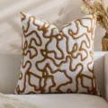 Funda de cojin de terciopelo con lineas abstractas retro, funda de almohada de lujo. - Estilo Cuadrado 6 (Sin Núcleo) / 45*45mm