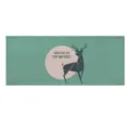 Green geometric deer blackout door curtain, minimalist style variant curtain for kitchen room. - 100*40cm / Small Velcro Curtains 18