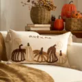 Fodera per cuscino autunno zucca con nappe, decorazione divano per il Ringraziamento. - Cuscino lombare autunnale