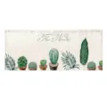 Kaktus botanischer Druck Verdunkelung Vorhang Stoff Variante, einfache Klettmontage. - 100*40 cm / Kleine Klettvorhänge 40