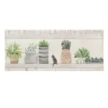 Verdunkelungsvorhang mit Pflanzen-Muster, einfache klettenlose selbstklebende Fenster-Vorhänge. - 100*40 cm / Kleine Klettvorhänge 42