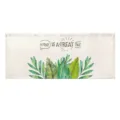 Short fabric velcro door curtain with green plant pattern for home interior decoration. - Small Velcro Curtain 11