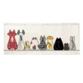 Simpatico tenda per porta in tessuto con stampa di gatti cartoni animati, stile fresco. - Tenda piccola con velcro 25