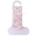 Calentadores de punto rosa para mujer con lindo lazo y diseño de malla transpirable. - Talla única / Rosa Melocotón